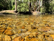 Wet Stones - Merced River in Yosemite California 