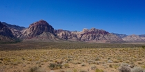 What a spectacular view at the start of Middle Oak Creek trail Red Rock Canyon Las Vegas NV 