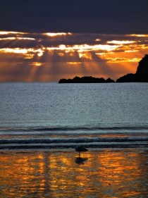 What I call home - sunset at Port Erin Isle of Man 