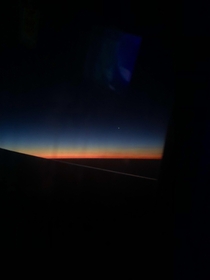 what i woke up to on my overnight flight to Cancun Mexico