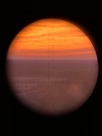 What it looks like through my optic during one of our training days