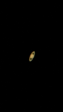 What Saturn looks like through a  inch telescopeand a lot of atmosphere May 