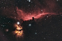 Whats possible with a small telescope a DSLR and a light-polluted city backyard - my take on the Horsehead Nebula
