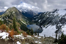 When you can see the seasons changing across the valley Maple Pass WA 