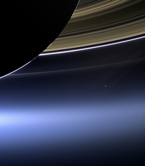 When you get where you are going dont forget to turn back around The blue dot taken by NASAs Cassini x