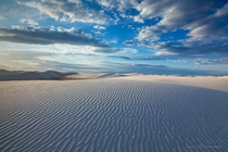 White Sands in New Mexico by Ronald M 