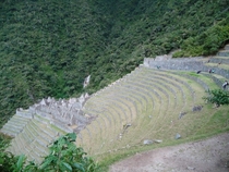 Wiay Wayna an Inca village along the Inca Trail  km from Machu Picchu 