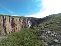 Wilberforce Falls on the Hood River Nunavut Canada 