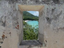 Window View from th Century Danish Mansion- Virgin Islands 