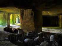 Wine Barrels under Bordeaux 