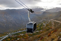 Wings of Tatev Armenian   is  km This is the longest non-stop double track cable car This cable car connects the town of Tatev to a beautiful ancient th century Armenian monastery on the edge of a cliff