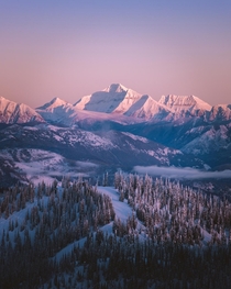 Winter Alpenglow - Montana  IG petenathanson