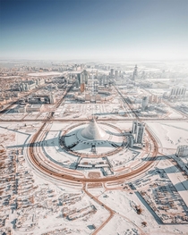 Winter in the city of Nur-Sultan Photo Andrei Pugach 