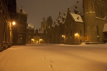 Winter Midnight in The Hague The Netherlands 