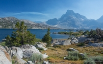 Wisps of smoke clouded the sky at Thousand Island Lake in Californias Sierra Nevada mountains 