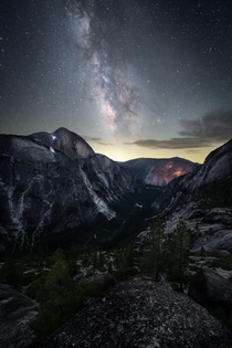 Woke up at  am to photograph the Milky Way core Yosemite National Park California  the_lost_coast