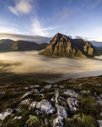 Woke up to a glorious cloud inversion in Glencoe Scotland 