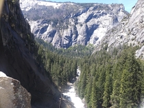 x Yosemite Valley floor from Vernal Falls 
