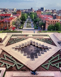 Yerevan view from CascadeArmenia