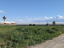 Yerevans abandoned Soviet-era terminal with Mount Ararat as backdrop It now keeps vigil over planes parked for the new terminal OC
