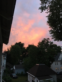 Yesterday I got my butt kicked by the Bar exam but at least there was a beautiful sunset