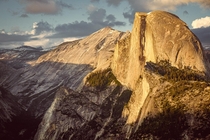 Yosemite NPs Half Dome in focus Taken from Glacier Point 