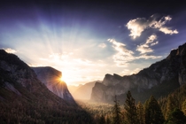 Yosemite Sunrise from Tunnel View 