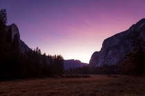 Yosemite Valley Sunset Afterglow Yosemite NP California 