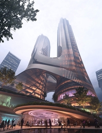 ZHA designs column-free twin skyscraper in Shenzhen 