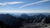 Zugspitze the highest mountain in Germany at m ft 