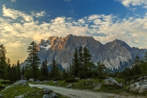 Zugspizt View from Seebensee Tirol Austria  by Julian Stnescu