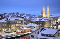 Zurich Switzerland during Winter 